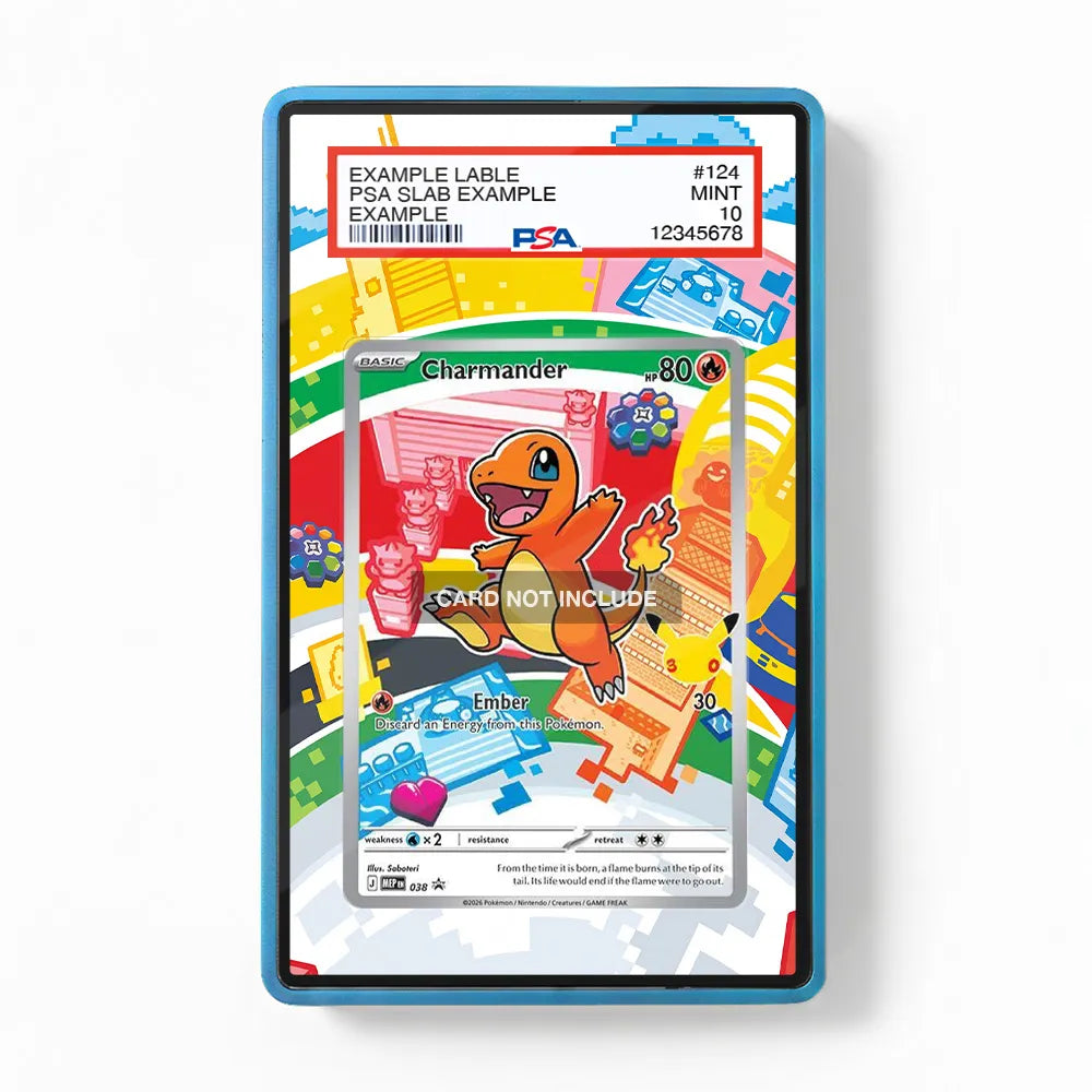 graded charmander card 038 Promo MEP Extended Art Display Cases promotion:Revive his Classics Pack Options:Tyranitar (Light) You will receive the One Piece Card Game