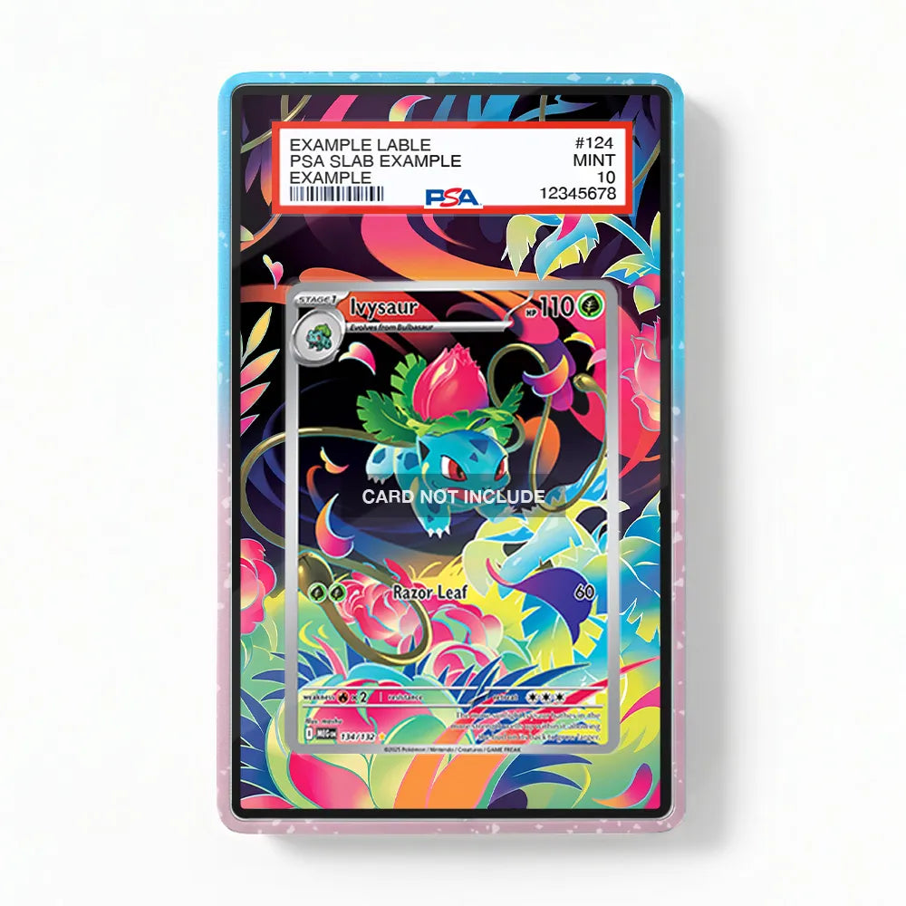 graded base set pokemon cards Ivysaur 134-132 IR AR Mega Extended Art | PSA Guard Display Case, Magnetic Display Case, Screws Display Case Condition - SKU:GD - 35105 one piece card game binder YuGiOh! Light of Destruction