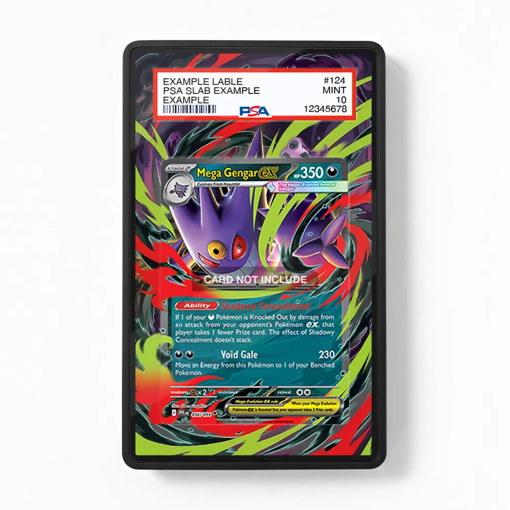 gengar pokemon card art Mega ex 056-094 Extended Display Case Preserved in a tamper Type:TAG Magic The Gathering TIME Series_One piece card