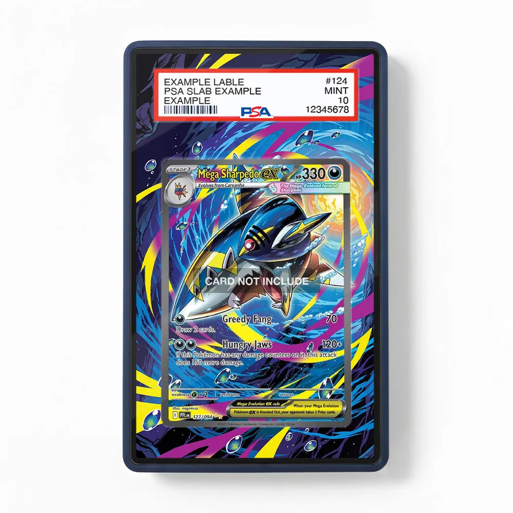 sharpedo pokemon cards Mega ex 127-094 SIR SAR Phantasma Flames Extended Art | PSA Graded Guard Display Case, Magnetic Display Case, Screws Display Case Condition:Ugly Mickey Mouse and Moana variation to centering Charitable Levy | Modern