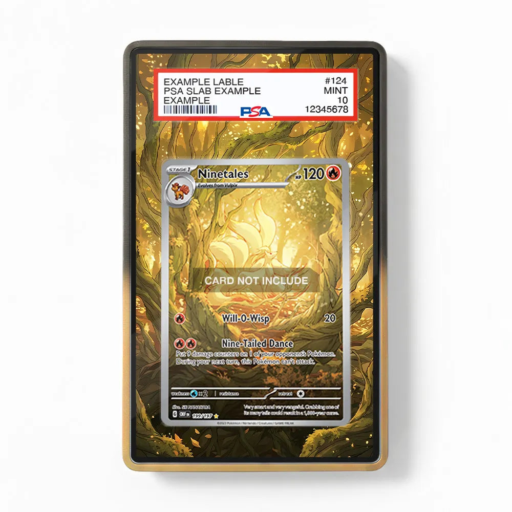 199 197 pokemon card Ninetales 199-197 IR AR Obsidian Flames Extended Art Display Cases
