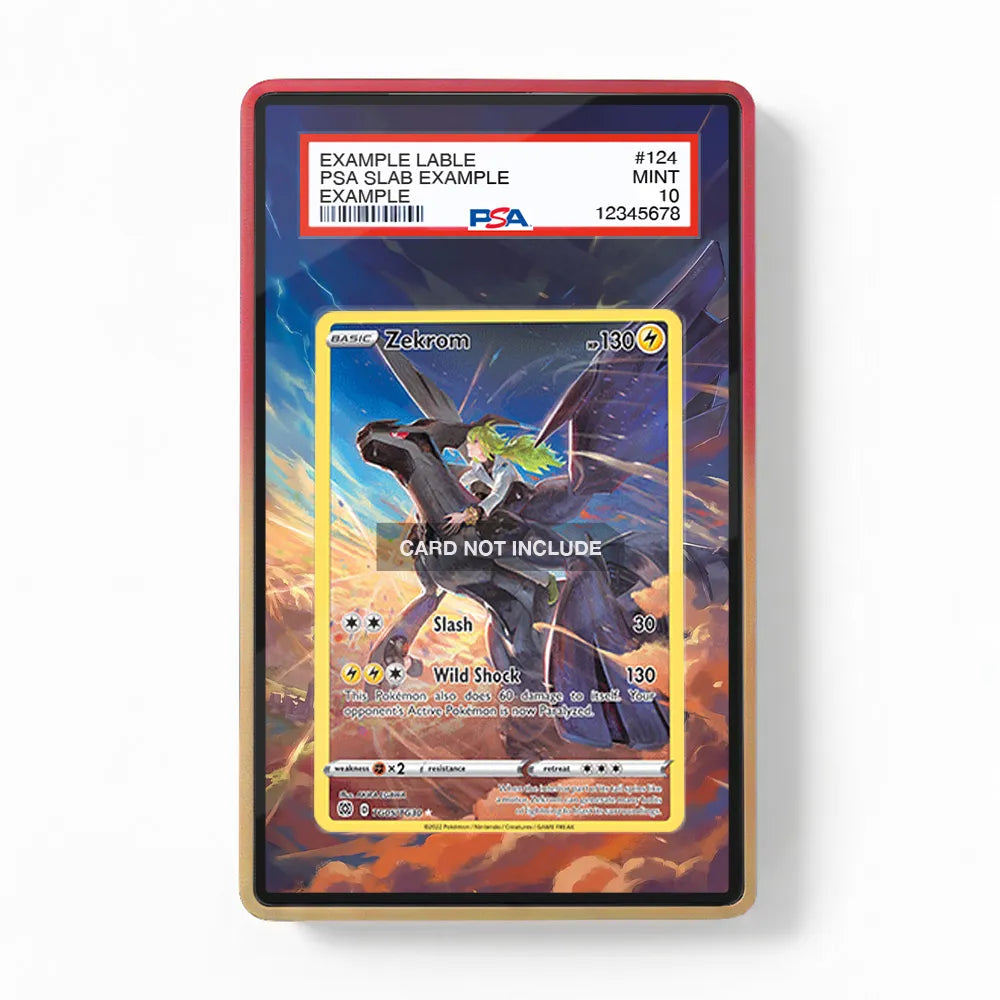 pokemon card art gallery Zekrom TG05 Trainer Gallery Brilliant Stars Extended Art Pokemon Card Display Case | Magnetic, PSA, Screw Standing Options