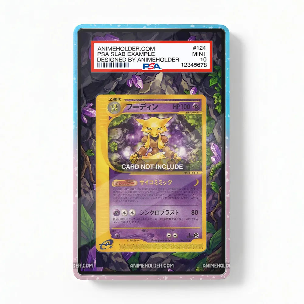 Alakazam-Holo 116 Expedition-1st Edition Pokemon Cards Extended Art Display Cases - PSA Slab Case - Front View