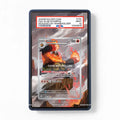 Emboar 098-086 White Flame Pokemon Cards Extended Art Display Cases - PSA Slab Case - Front View