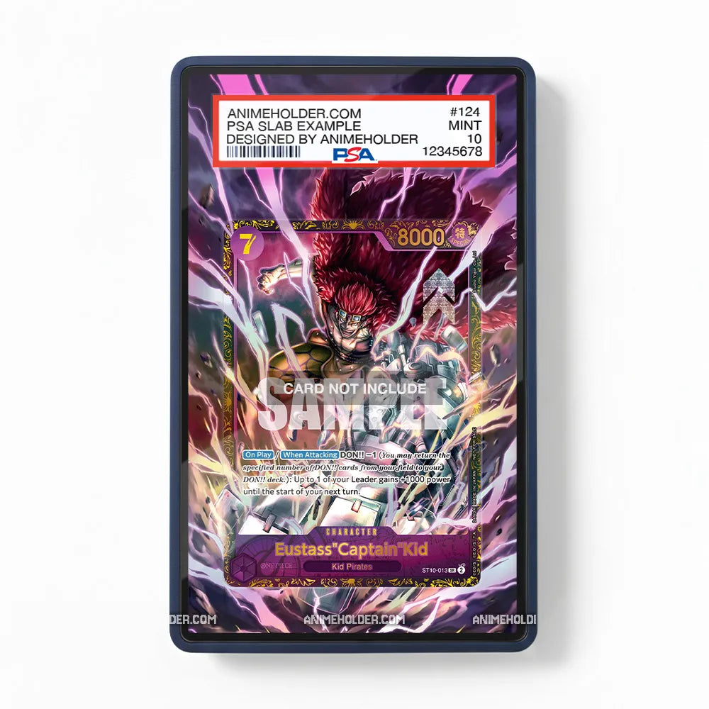 Eustass Captain Kid ST10-013 ST10 One Piece Cards Extended Art Display Cases - PSA Slab Case - Front View