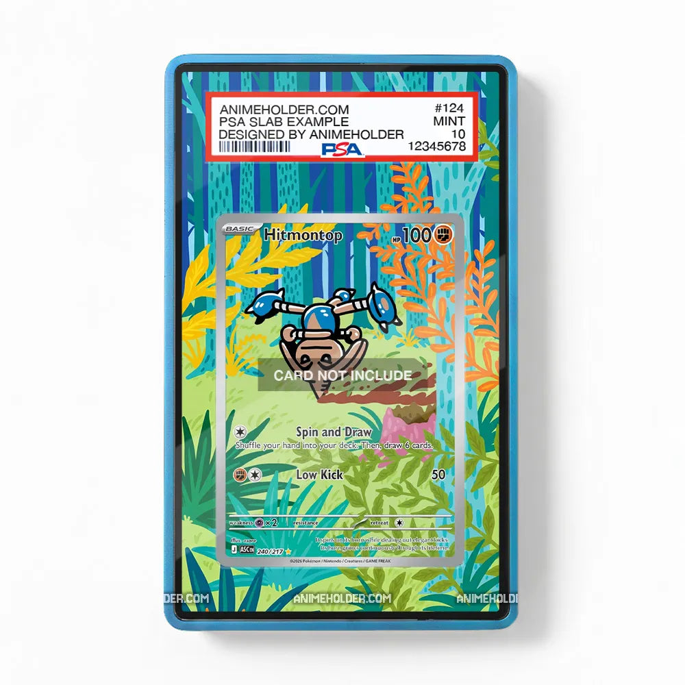Hitmontop 240-217 Ascended Heroes Pokemon Cards Extended Art Display Cases - PSA Slab Case - Front View