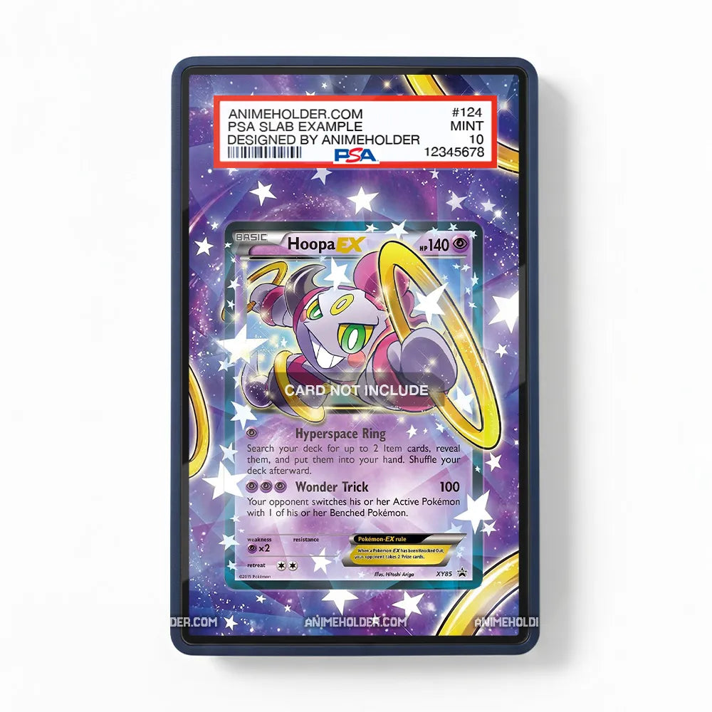 HoopaEX XY85 XY Black Star Promos Pokemon Cards Extended Art Display Cases - PSA Slab Case - Front View
