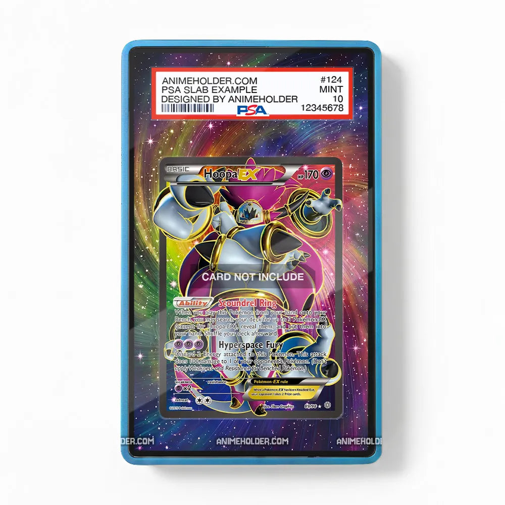 Hoopa EX 89-98 Ancient Origins Pokemon Cards Extended Art Display Cases - PSA Slab Case - Front View