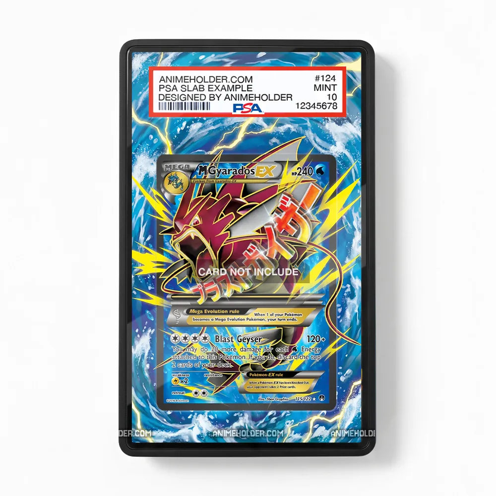 M Gyarados EX 115-122 BREAKpoint Pokemon Cards Extended Art Display Cases - PSA Slab Case - Front View