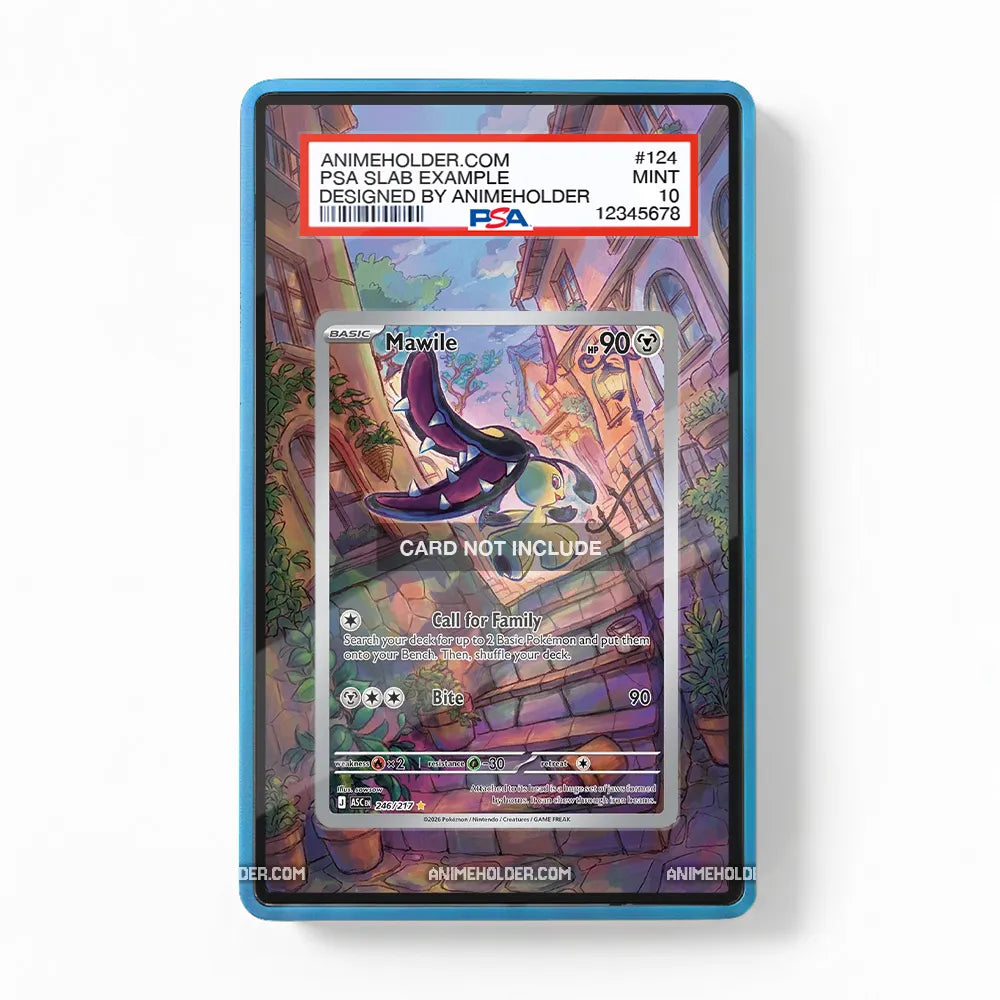 Mawile 246-217 Ancient Roar Pokemon Cards Extended Art Display Cases - PSA Slab Case - Front View