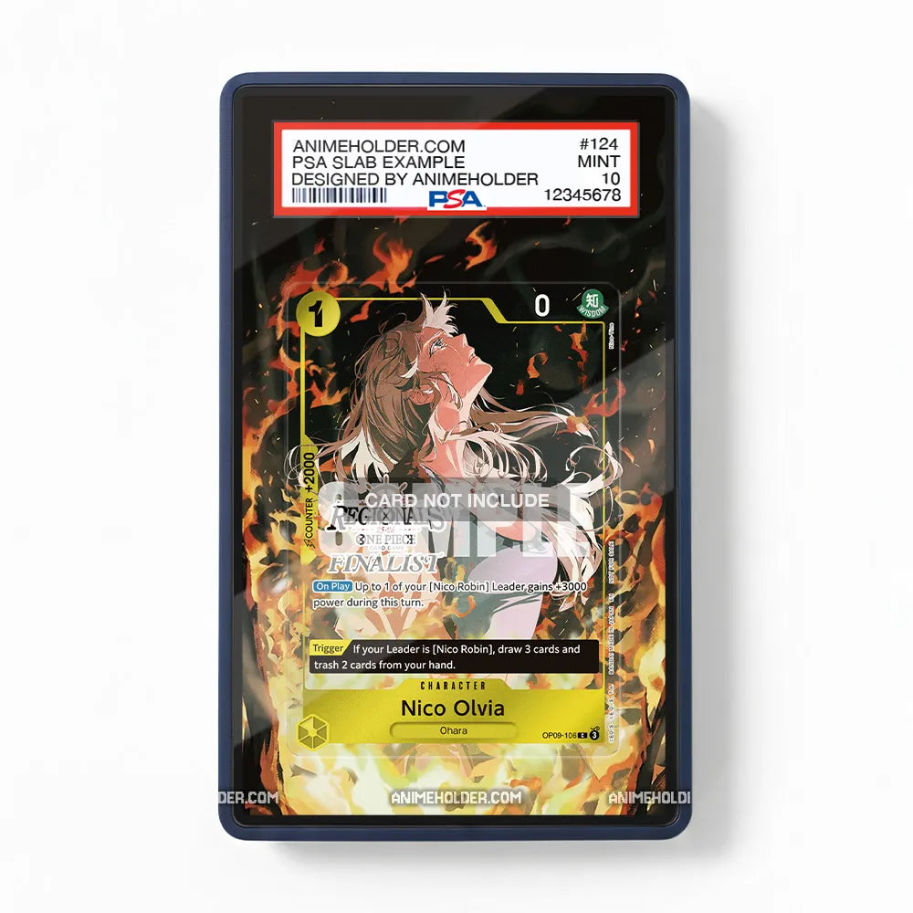 Nico Olivia OP09-106 Regional Finalist One Piece Cards Extended Art Display Cases - PSA Slab Case - Front View
