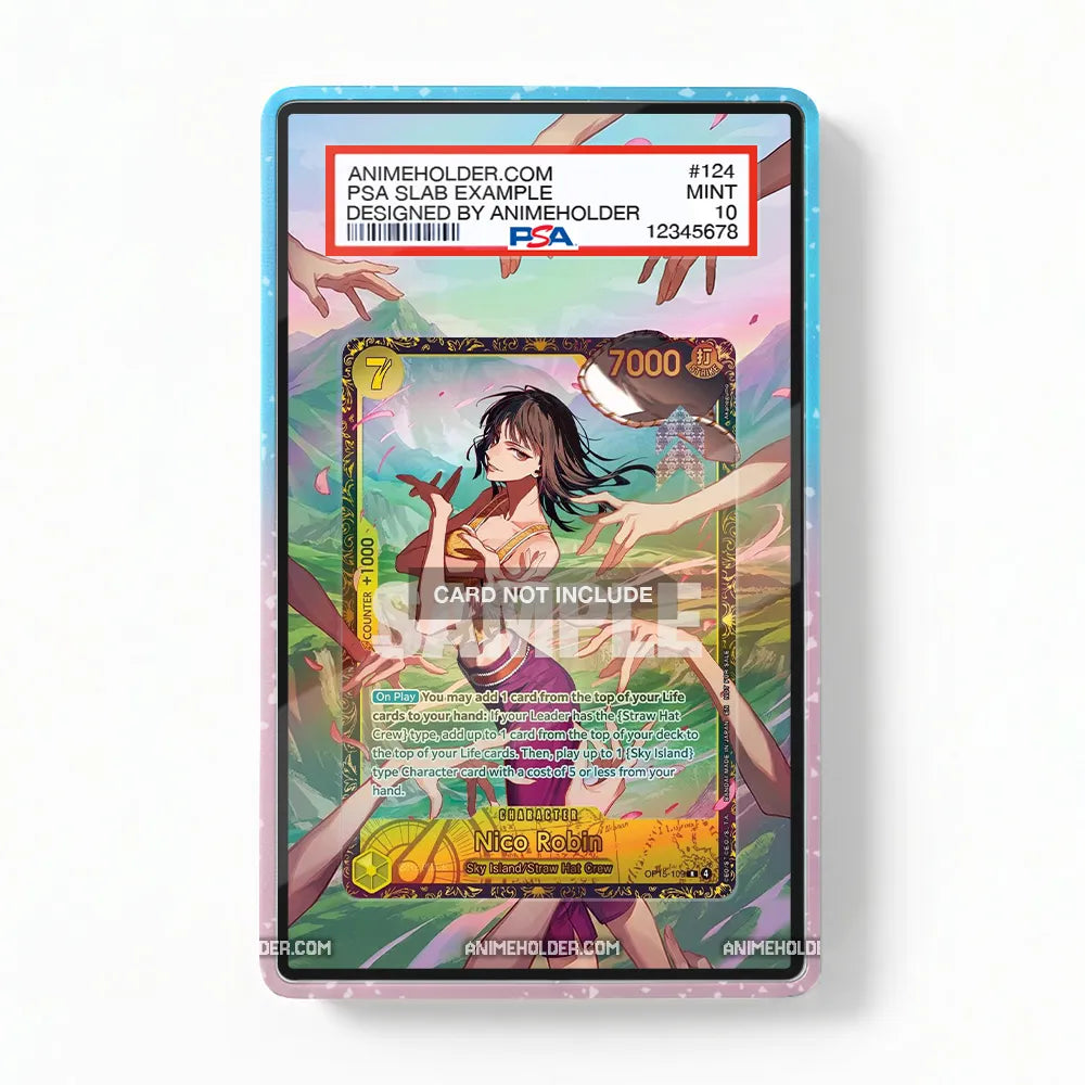 Nico Robin OP15-109 Regional Season 2 One Piece Cards Extended Art Display Cases - PSA Slab Case - Front View