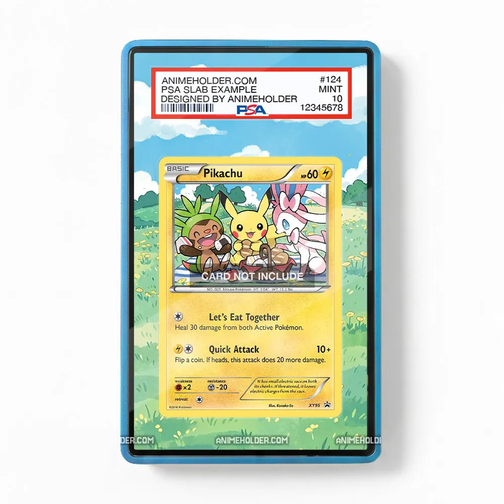 Pikachu-Holo XY95 XY Black Star Promos Pokemon Cards Extended Art Display Cases - PSA Slab Case - Front View