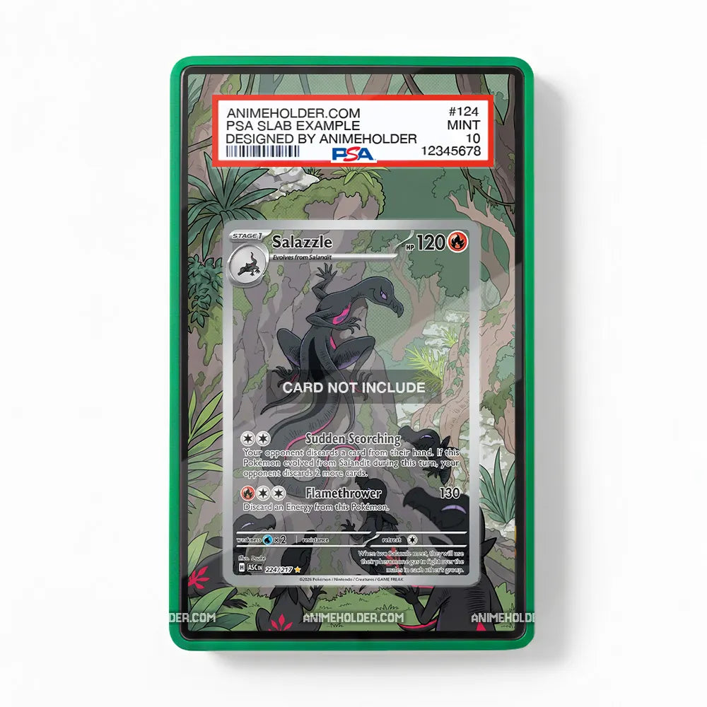 Salazzle 224-217 Ascended Heroes Pokemon Cards Extended Art Display Cases - PSA Slab Case - Front View