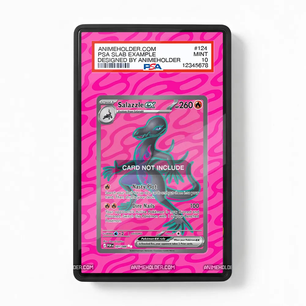 Salazzle ex 101-088 Perfect Order Pokemon Cards Extended Art Display Cases - PSA Slab Case - Front View
