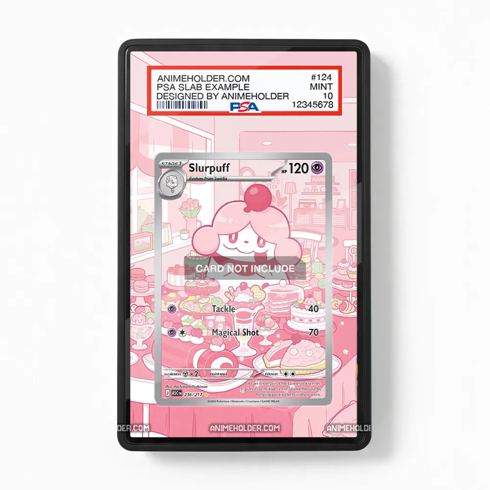 Slurpuff 236-217 Ascended Heroes Pokemon Cards Extended Art Display Cases - PSA Slab Case - Front View