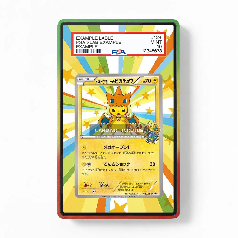 2014 POKEMON JAPANESE XY PROMO Extended Art Display Cases - PSA Slab Case - Front View