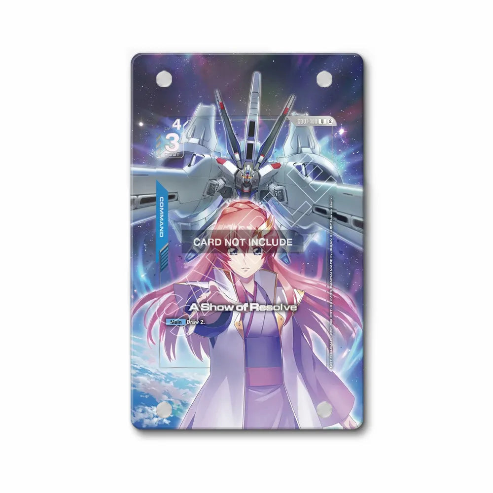 A Show of Resolve GD01-100 1st Anniversary Pokemon Cards Extended Art Display Cases - PSA Slab Case - Front View