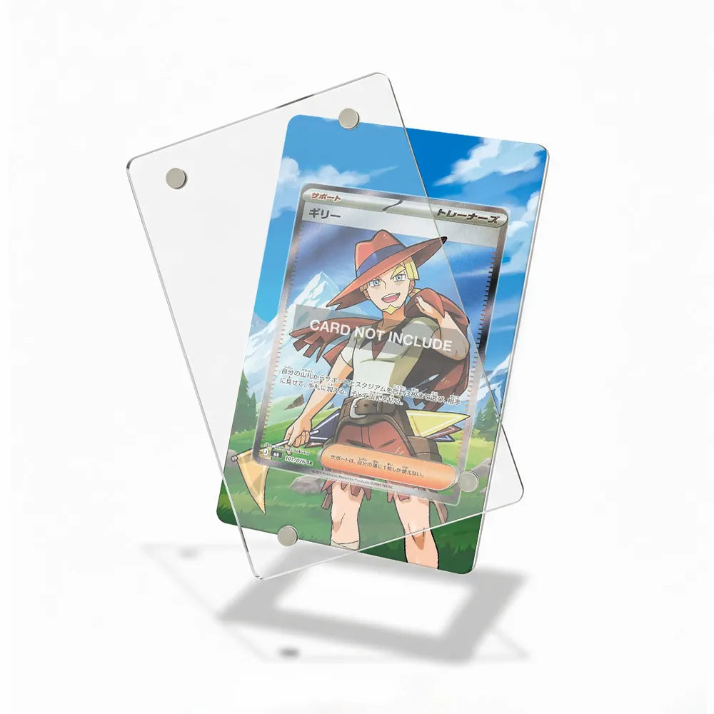 Aarune 101-076 SR Storm Emeralda Delta Reign Pokemon Cards Custom Art Display Cases - Magnetic Case - Detail View