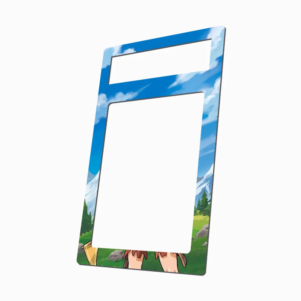 Aarune 101-076 SR Storm Emeralda Delta Reign Pokemon Cards Custom Art Display Cases - PSA Metal Art Only - Side View