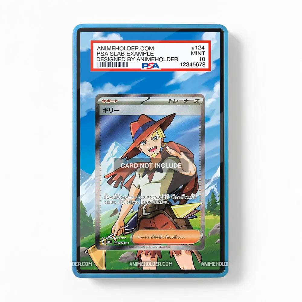 Aarune 101-076 SR Storm Emeralda Delta Reign Pokemon Cards Custom Art Display Cases - PSA Slab Case - Front View