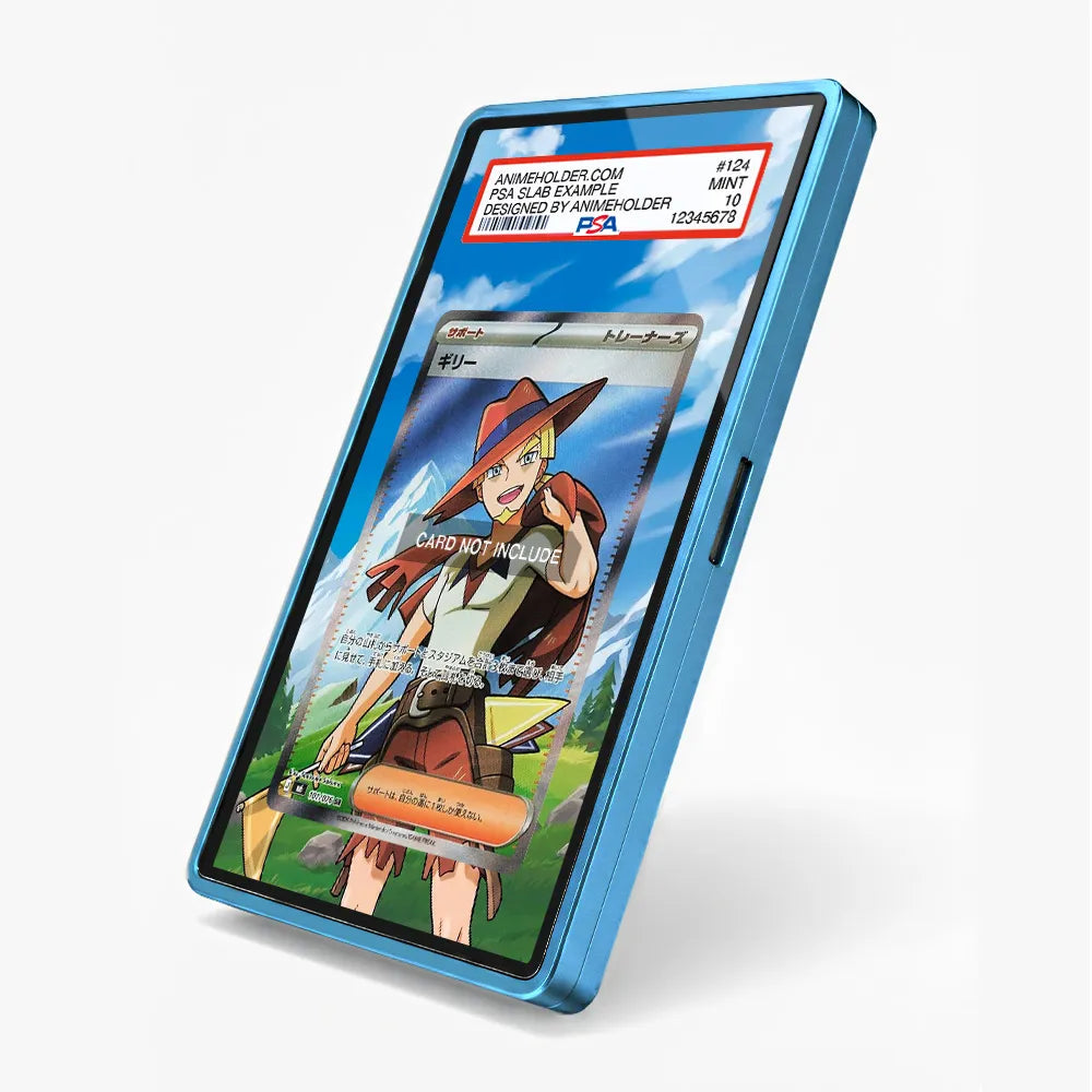 Aarune 101-076 SR Storm Emeralda Delta Reign Pokemon Cards Custom Art Display Cases - PSA Slab Case - Side View