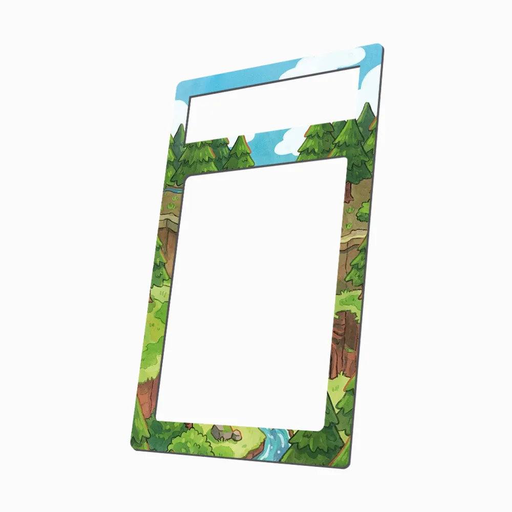 Aarune 111-076 SAR Storm Emeralda Delta Reign Pokemon Cards Custom Art Display Cases - PSA Metal Art Only - Side View
