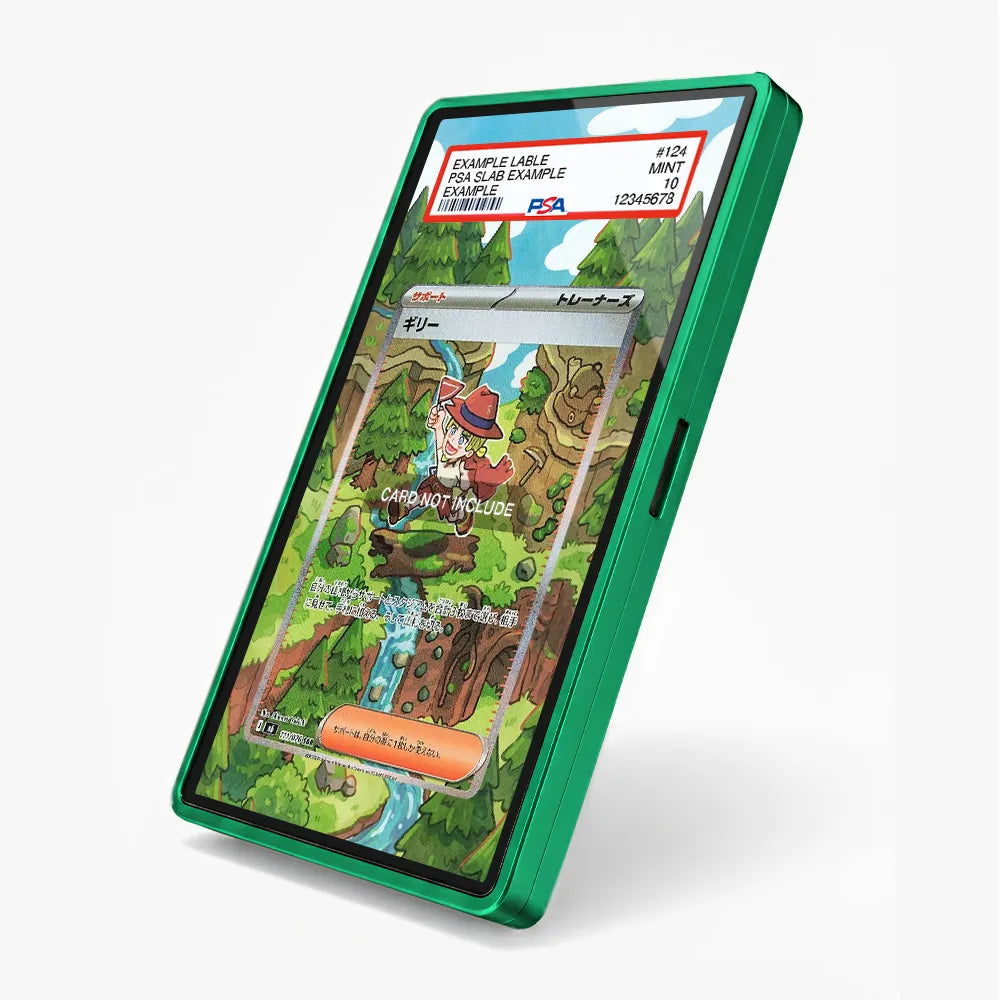 Aarune 111-076 SAR Storm Emeralda Delta Reign Pokemon Cards Custom Art Display Cases - PSA Slab Case - Side View
