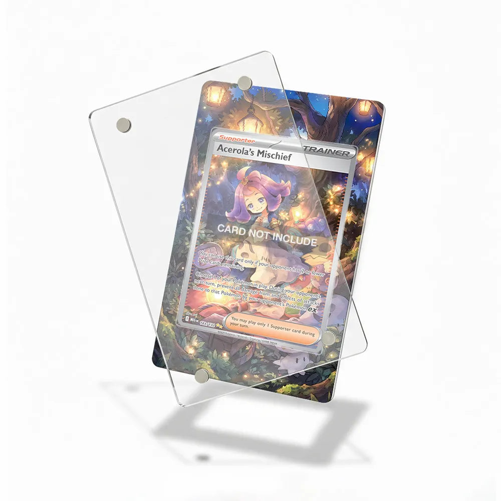 Acerola's Mischief 183-132 SIR SAR Mega Pokemon Base Set Extended Art Display Cases - Magnetic Case - Detail View
