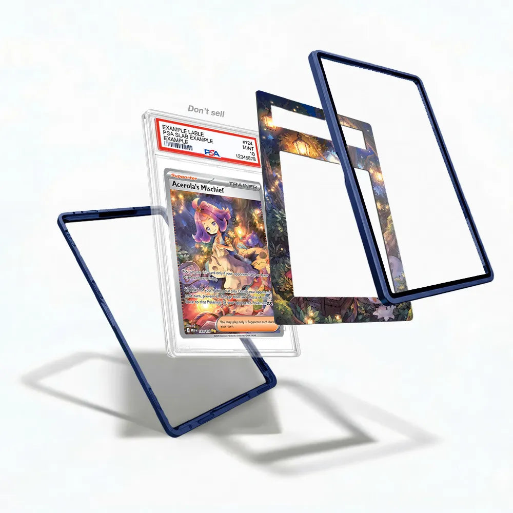 Acerola's Mischief 183-132 SIR SAR Mega Pokemon Base Set Extended Art Display Cases - PSA Graded Guard Case - Detail View