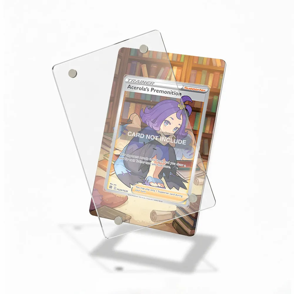 Acerol's Premonition TG24 Trainer Gallery Brilliant Stars Extended Art Display Cases - Magnetic Case - Detail View