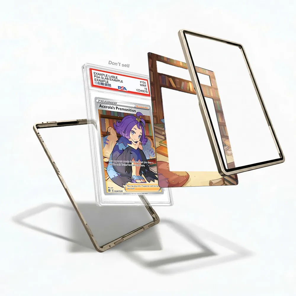 Acerol's Premonition TG24 Trainer Gallery Brilliant Stars Extended Art Display Cases - PSA Graded Guard Case - Detail View