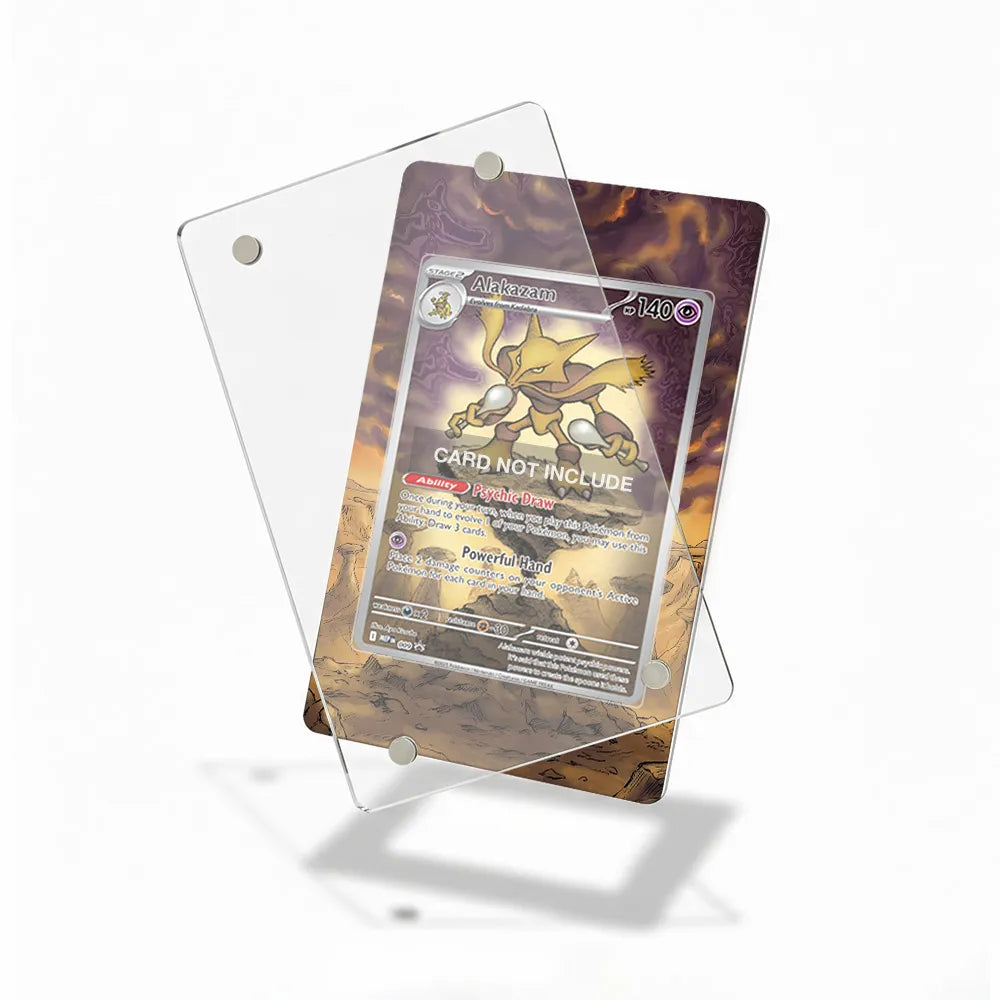 Alakazam MEP 009 Promo Extended Art Display Cases - Magnetic Case - Detail View
