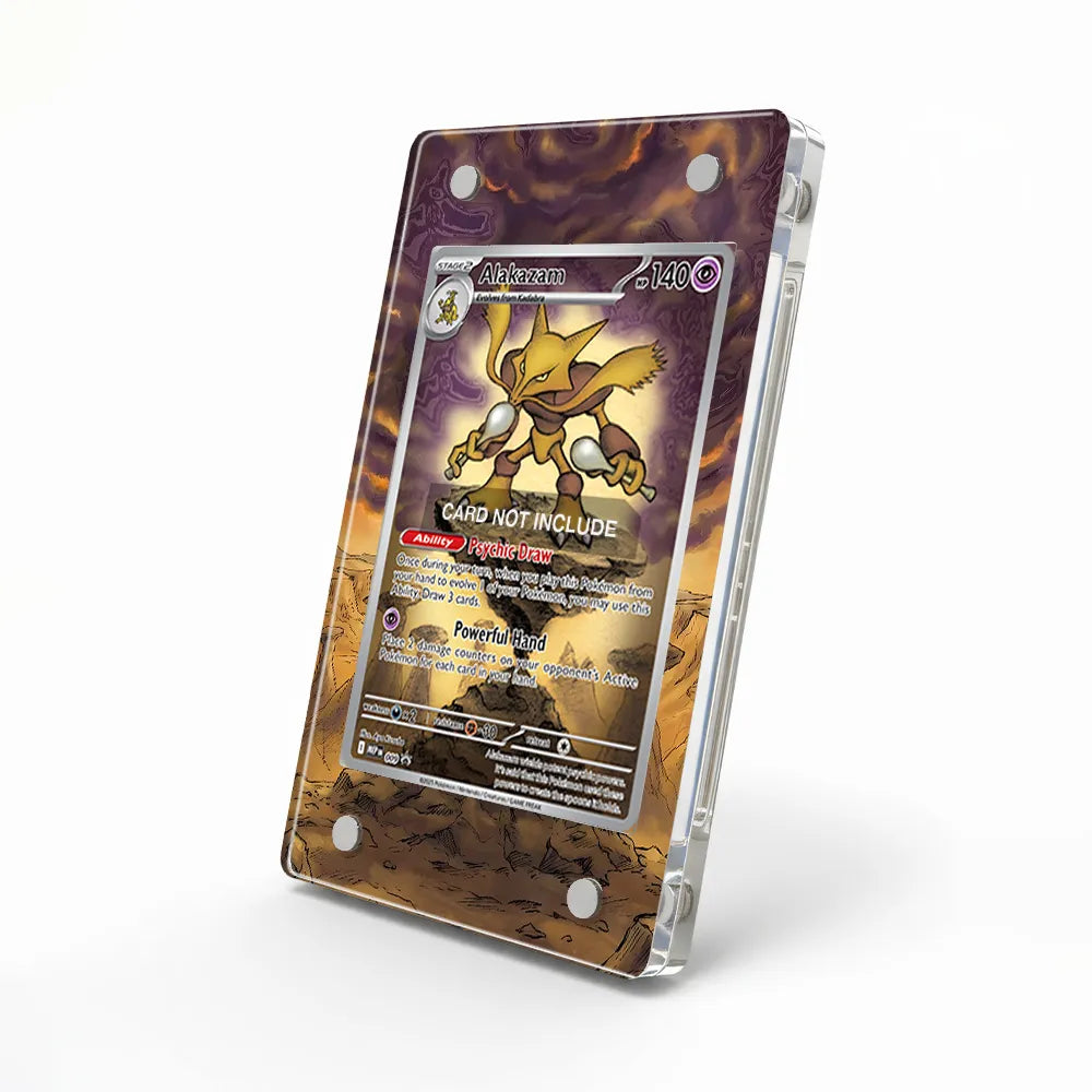 Alakazam MEP 009 Promo Extended Art Display Cases - Magnetic Case - Side View
