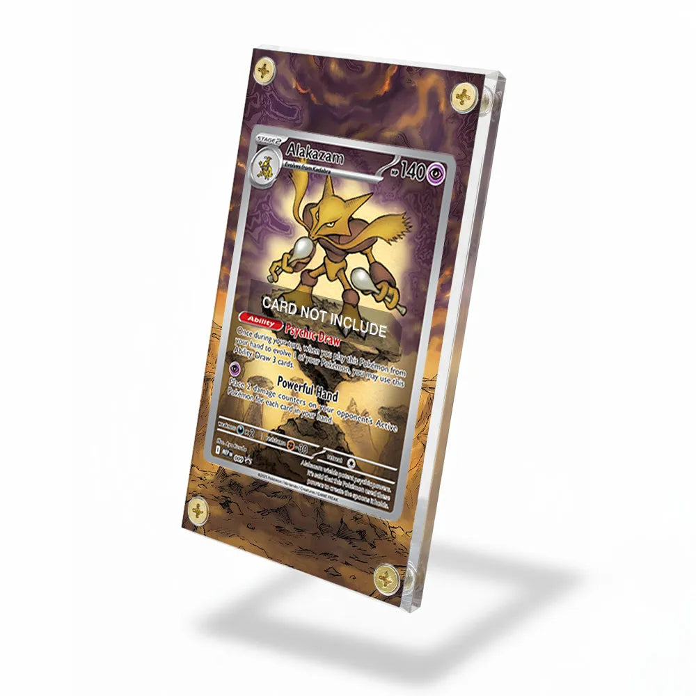 Alakazam MEP 009 Promo Extended Art Display Cases - Screws Case - Side View