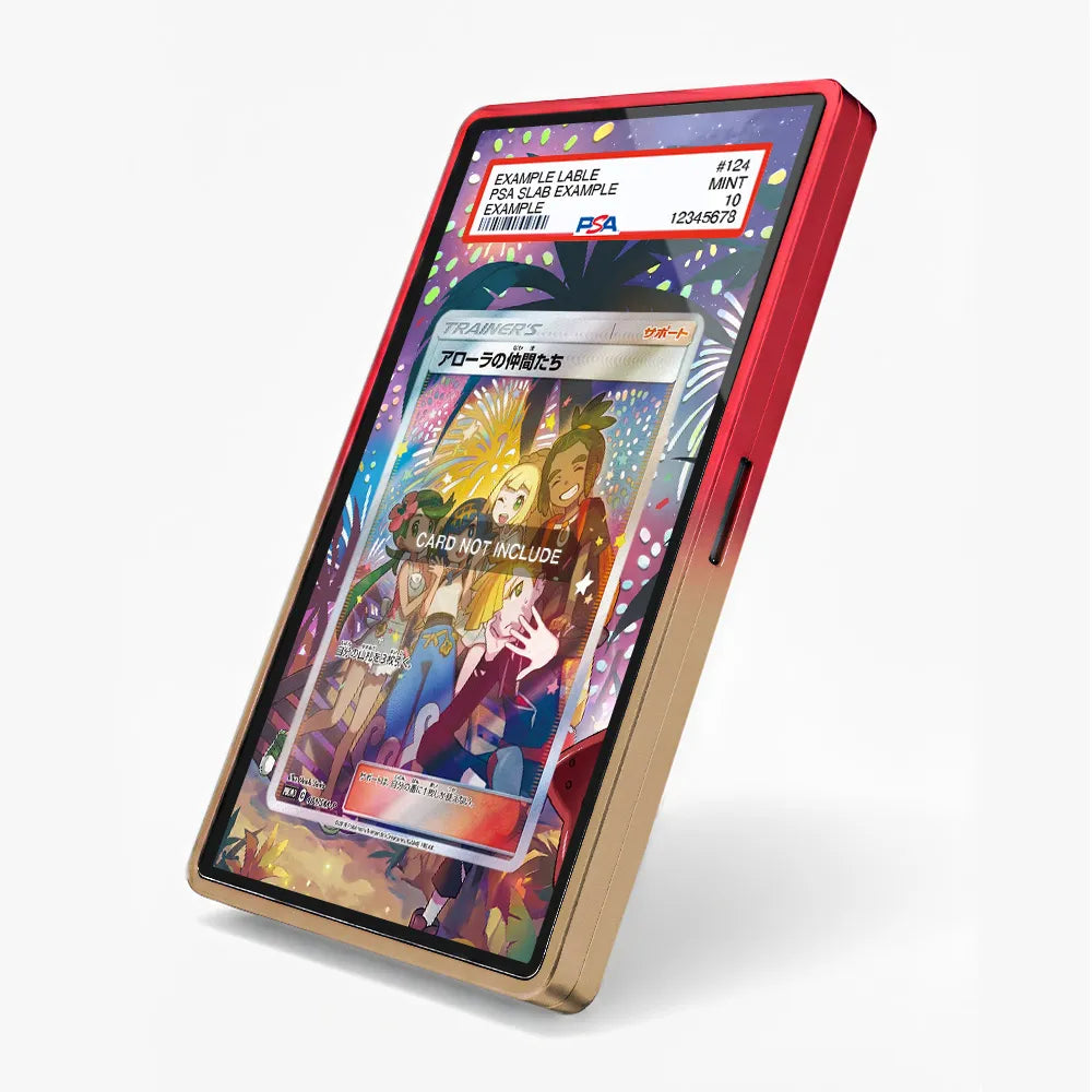 Alola Friends 401 SM-P Promo JP Extended Art Display Cases - PSA Slab Case - Side View