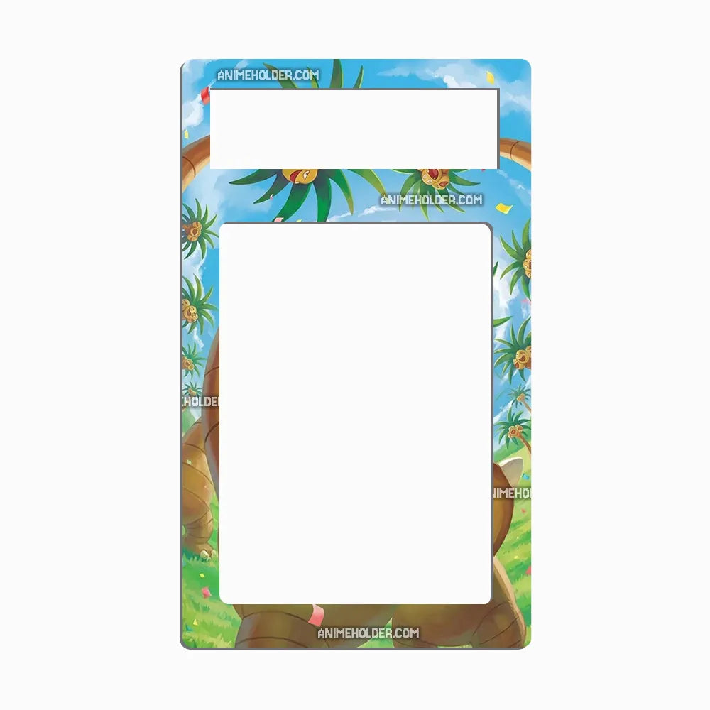 Alolan Exeggutor 129-128 30th Anniversary Pokemon Cards Custom Art Display Cases - PSA Metal Art Only - Front View