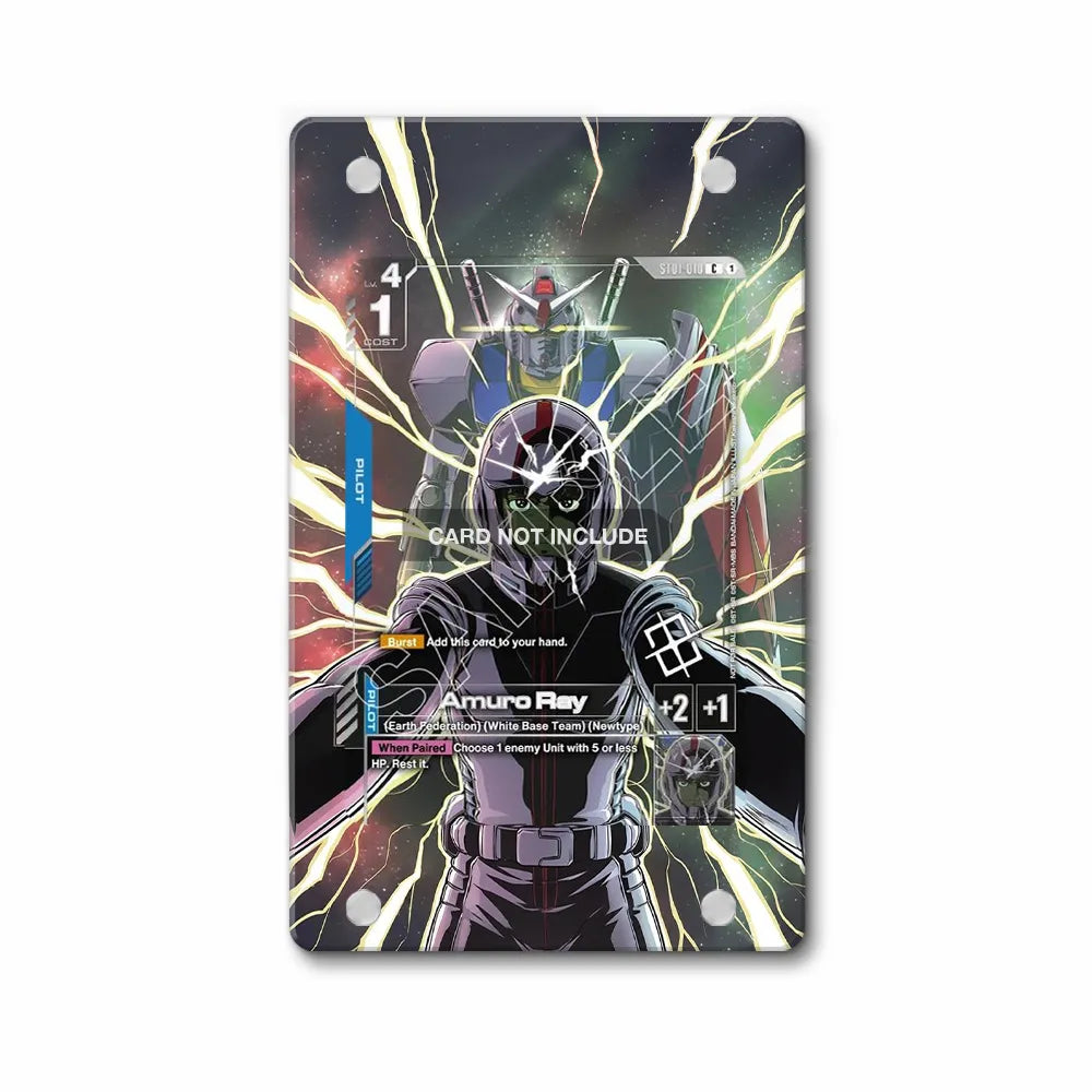 Amuro Ray C1 ST01-001 Extended Art Display Cases - Magnetic Case - Front View