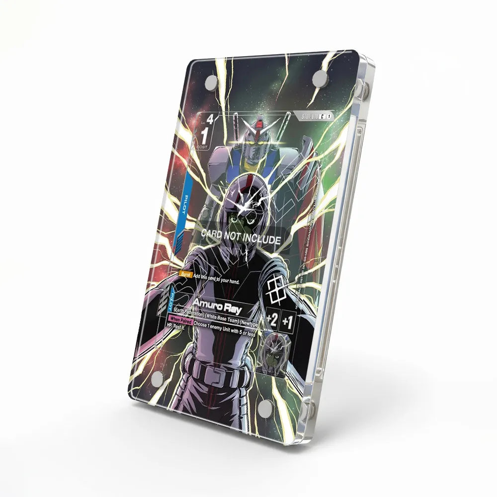 Amuro Ray C1 ST01-001 Extended Art Display Cases - Magnetic Case - Side View