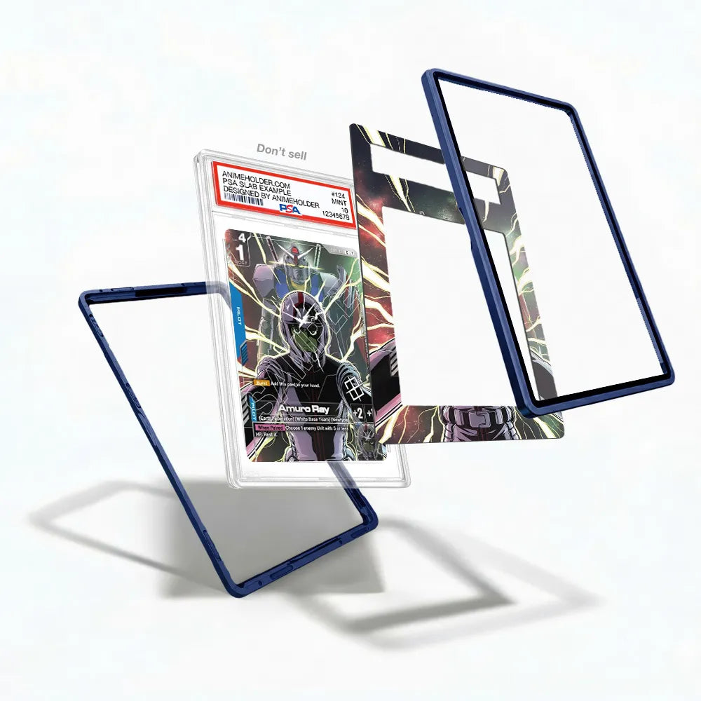 Amuro Ray C1 ST01-001 Extended Art Display Cases - PSA Slab Case - Detail View