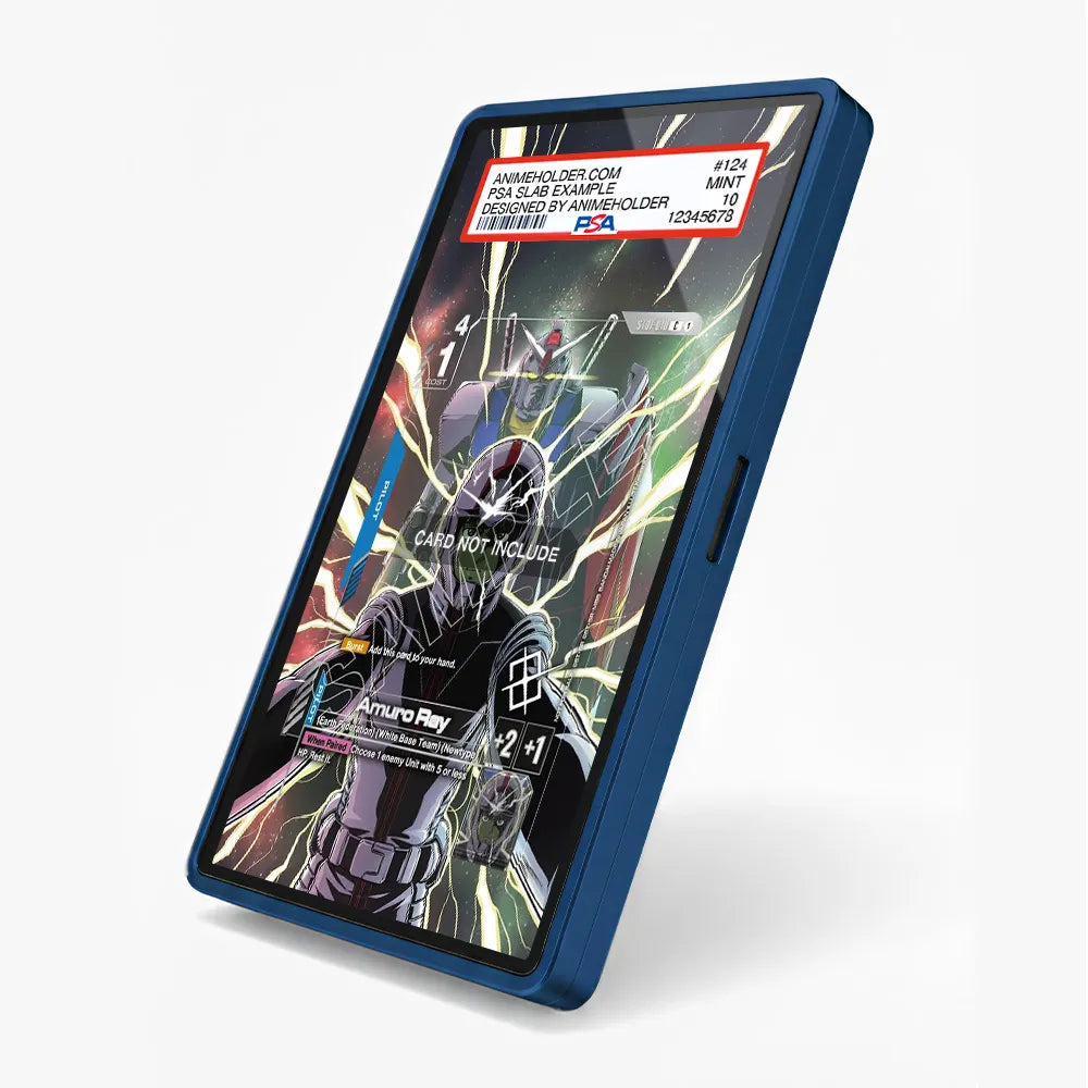 Amuro Ray C1 ST01-001 Extended Art Display Cases - PSA Slab Case - Side View