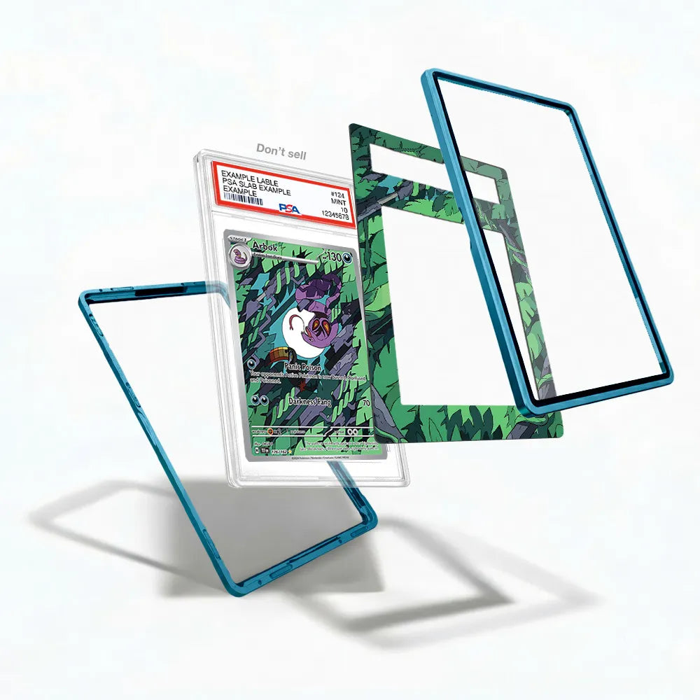 Arbok 176-162 IR AR Temporal Forces Extended Art Display Cases - PSA Graded Guard Case - Detail View