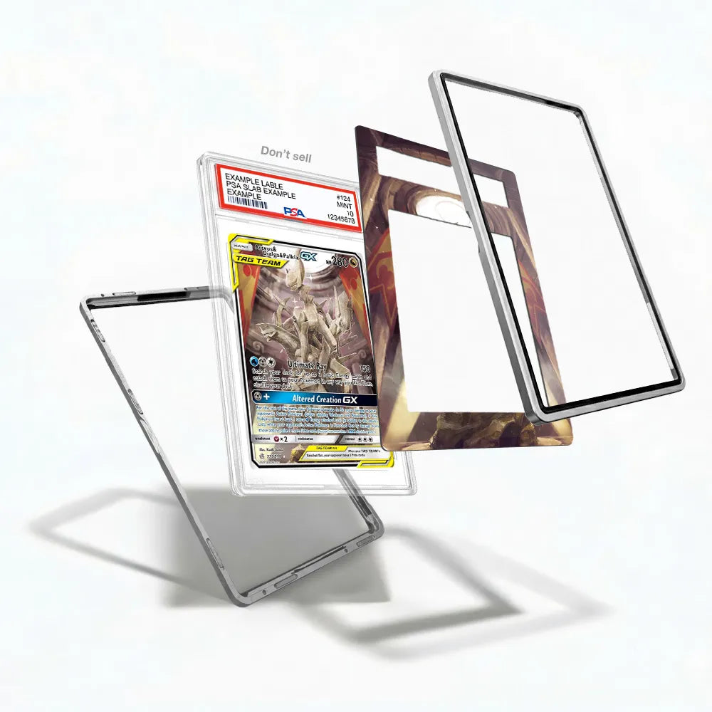 Arceus & Dialga & Palkia GX 221-236 Tag Team GX Cosmic Eclipse Extended Art Display Cases - PSA Slab Case - Detail View