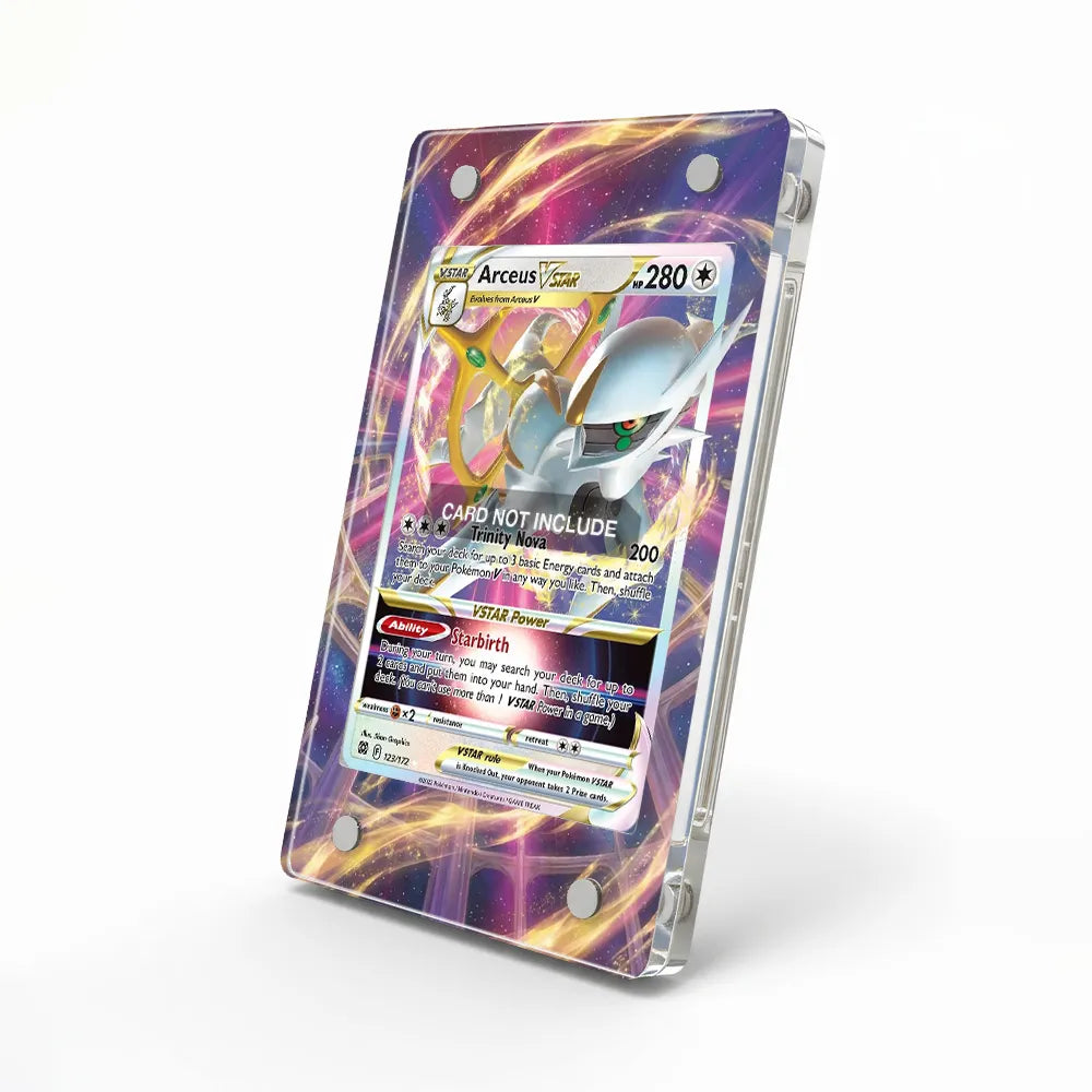 Arceus VSTAR 123-172 VSTAR Brilliant Stars Extended Art Display Cases - Magnetic Case - Side View