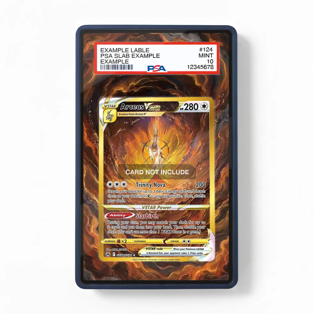 Arceus VSTAR GG70 Crown Zenith Extended Art Display Cases - PSA Slab Case - Front View