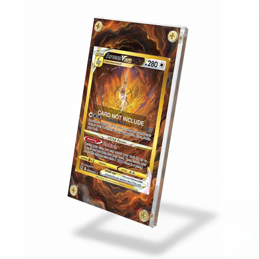 Arceus VSTAR GG70 Crown Zenith Extended Art Display Cases - Screws Case - Side View