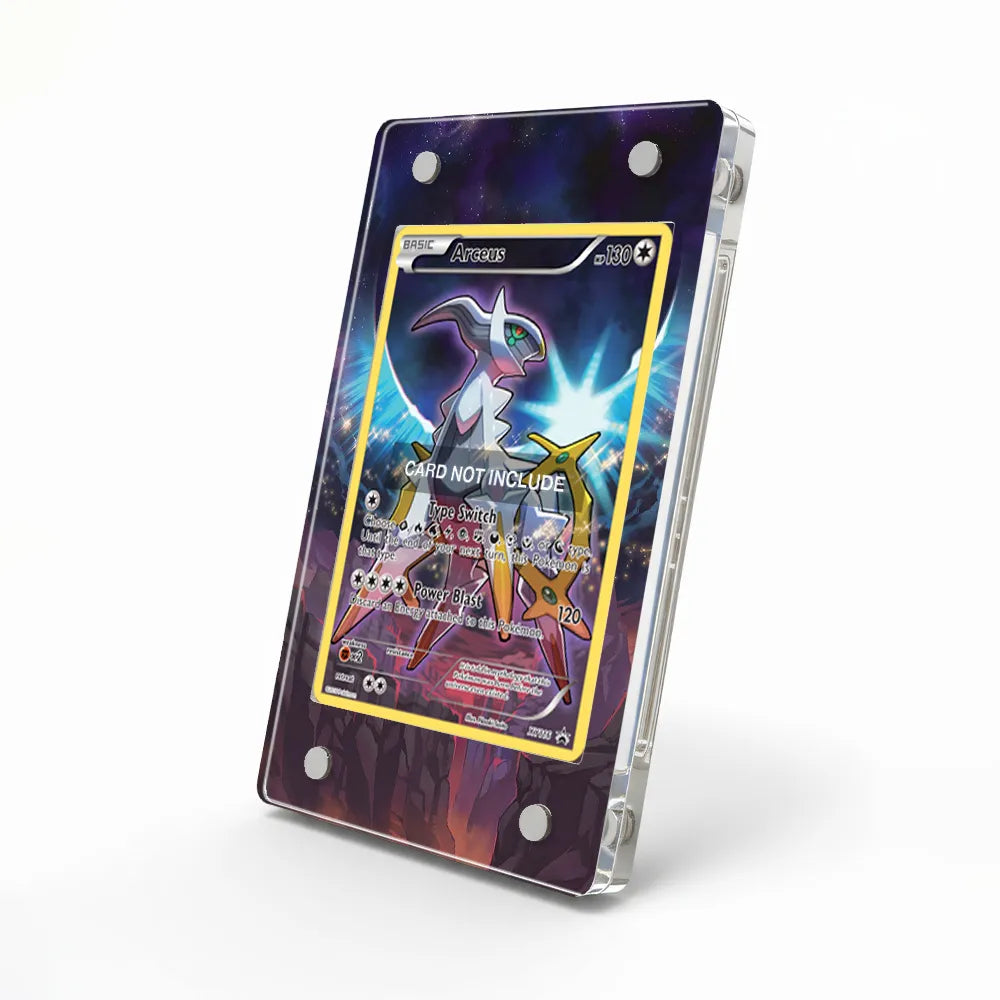 Arceus XY116 Promo XY Series Extended Art Display Cases - Magnetic Case - Side View