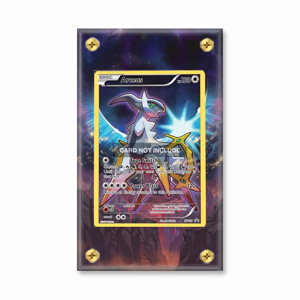 Arceus XY116 Promo XY Series Extended Art Display Cases - Screws Case - Front View