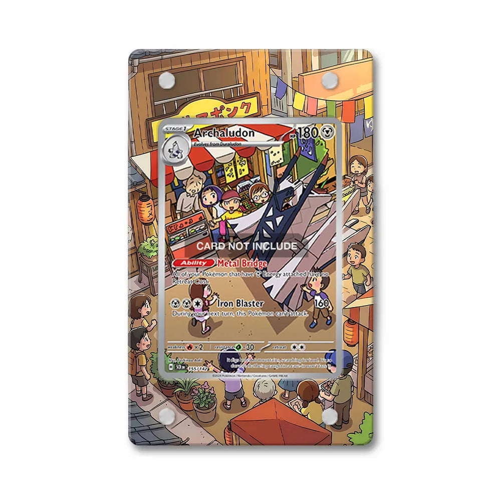 Archaludon 155-142 SIR SAR Stellar Crown Extended Art Display Cases - PSA Graded Guard Case - Front View