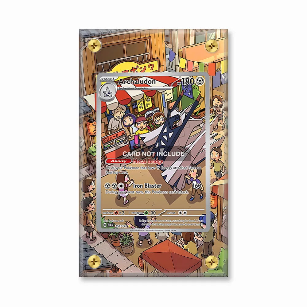 Archaludon 155-142 SIR SAR Stellar Crown Extended Art Pokemon Card Display Case